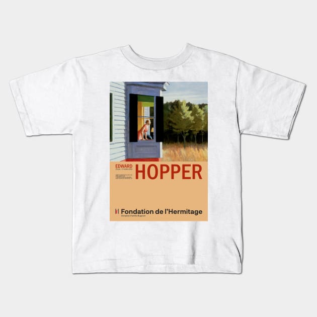 Edward Hopper - Cape Cod Morning - Minimalist Exhibition Art Poster Kids T-Shirt by notalizard